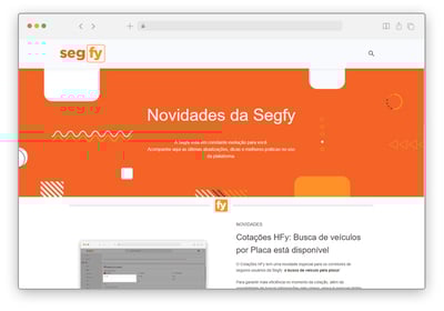 Novidades Segfy - Março