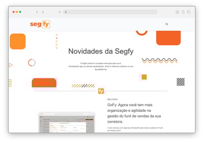 Novidades Segfy - Janeiro